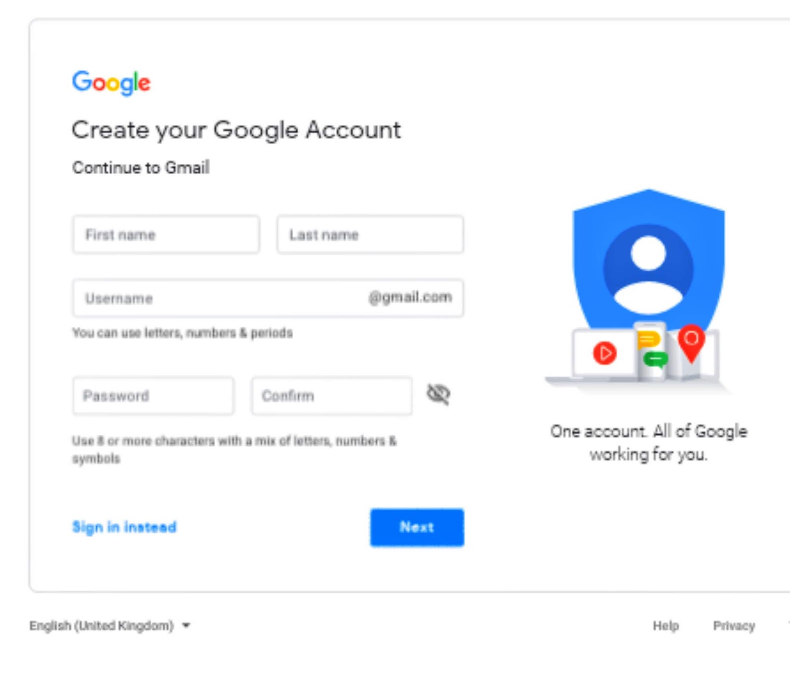Google аккаунт